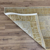 3x5-ft Wool Area Rug - Patterned Yellow & Beige