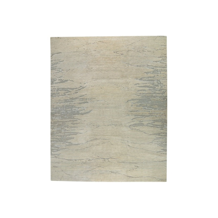 3x5-ft Wool & Silk Area Rug - Here & There Glacier