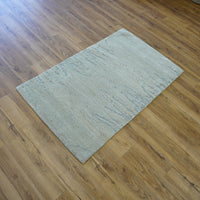 3x5-ft Wool & Silk Area Rug - Here & There Glacier