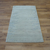 3x5-ft Wool & Silk Area Rug - Here & There Glacier