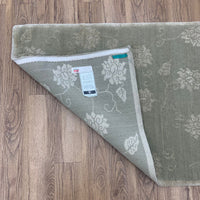 3x5-ft Wool & Silk Area Rug - Lotus & Vine Chambray