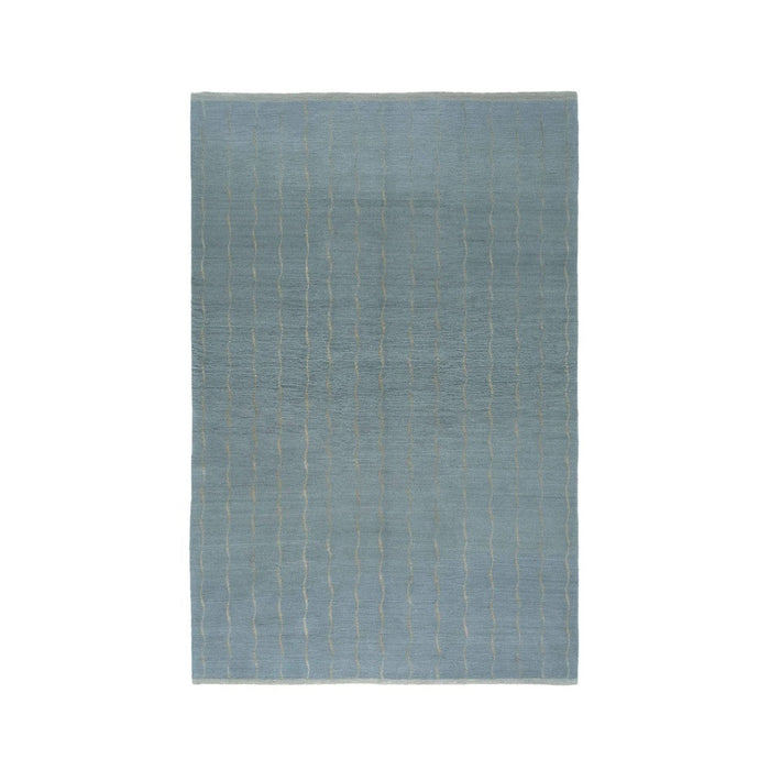 3x5-ft Wool & Silk Area Rug - Rhythm Slate
