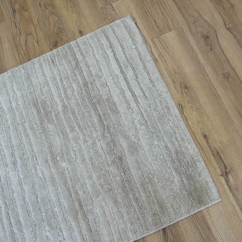 3x5-ft 100% Wool Area Rug - Shearling Linen