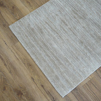 3x5-ft 100% Wool Area Rug - Shearling Linen