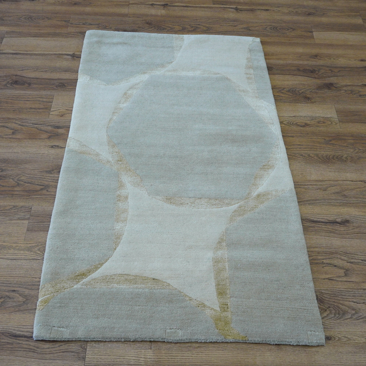 3x5-ft 100% Wool Area Rug - Tranquility Sand