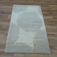 3x5-ft 100% Wool Area Rug - Tranquility Sand