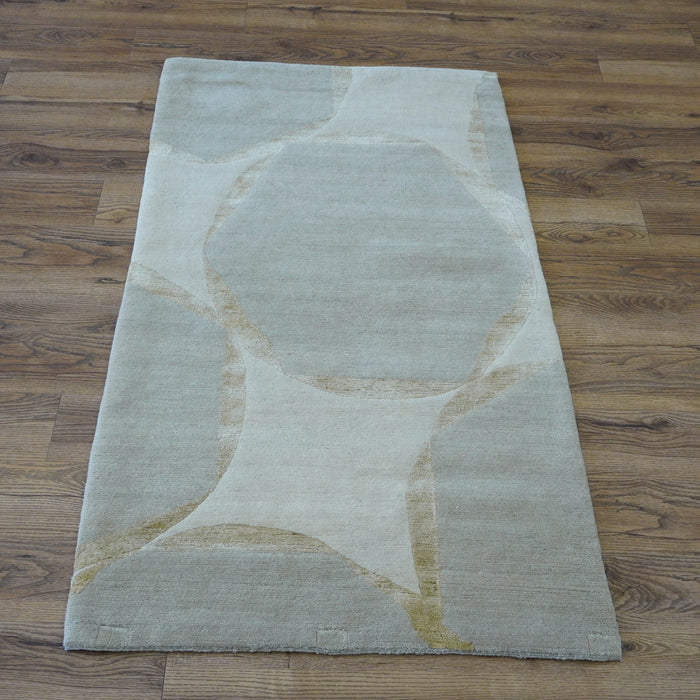 3x5-ft 100% Wool Area Rug - Tranquility Sand