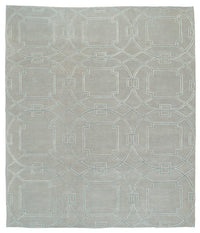 3x5-ft Wool/ Silk Area Rug - Cloistered Iceglass
