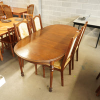 6-Chair Vintage Style Wooden Dining Set