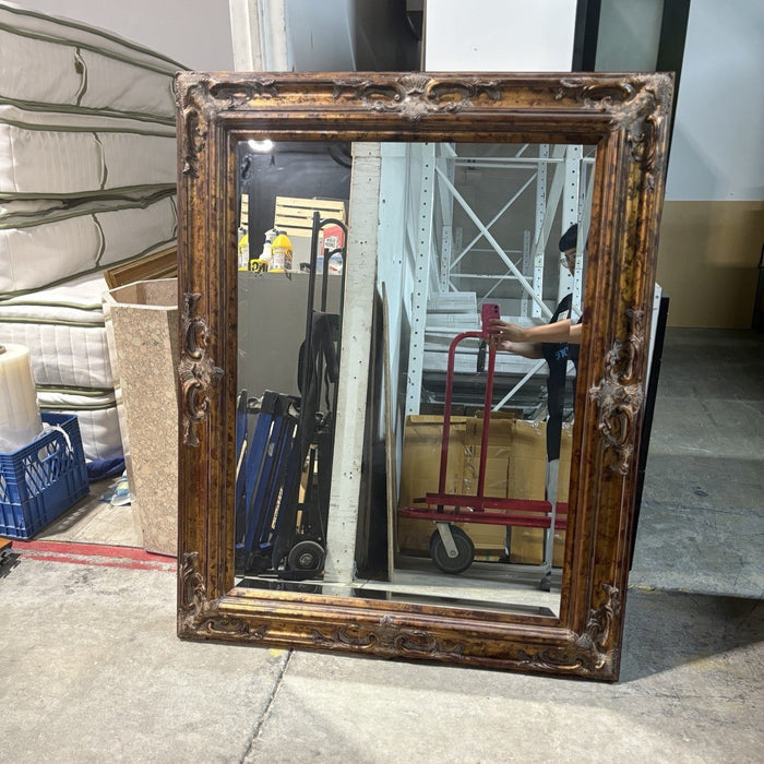 40-Inch Carved Wood Mirror