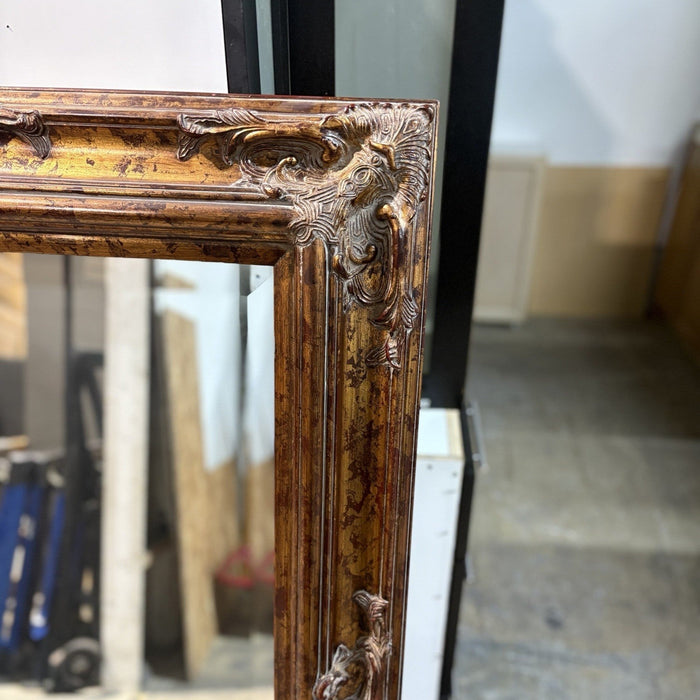 40-Inch Carved Wood Mirror