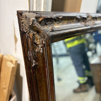40-Inch Carved Wood Mirror