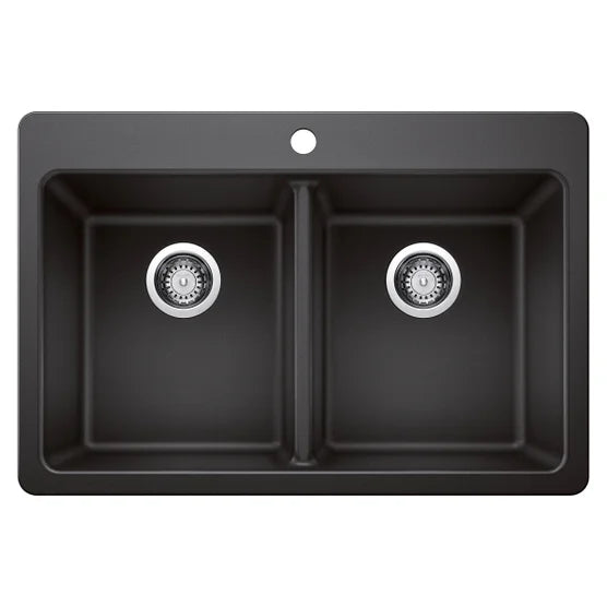 Blanco Homestyle 30.5 in. Double Bowl SILGRANIT Kitchen Sink