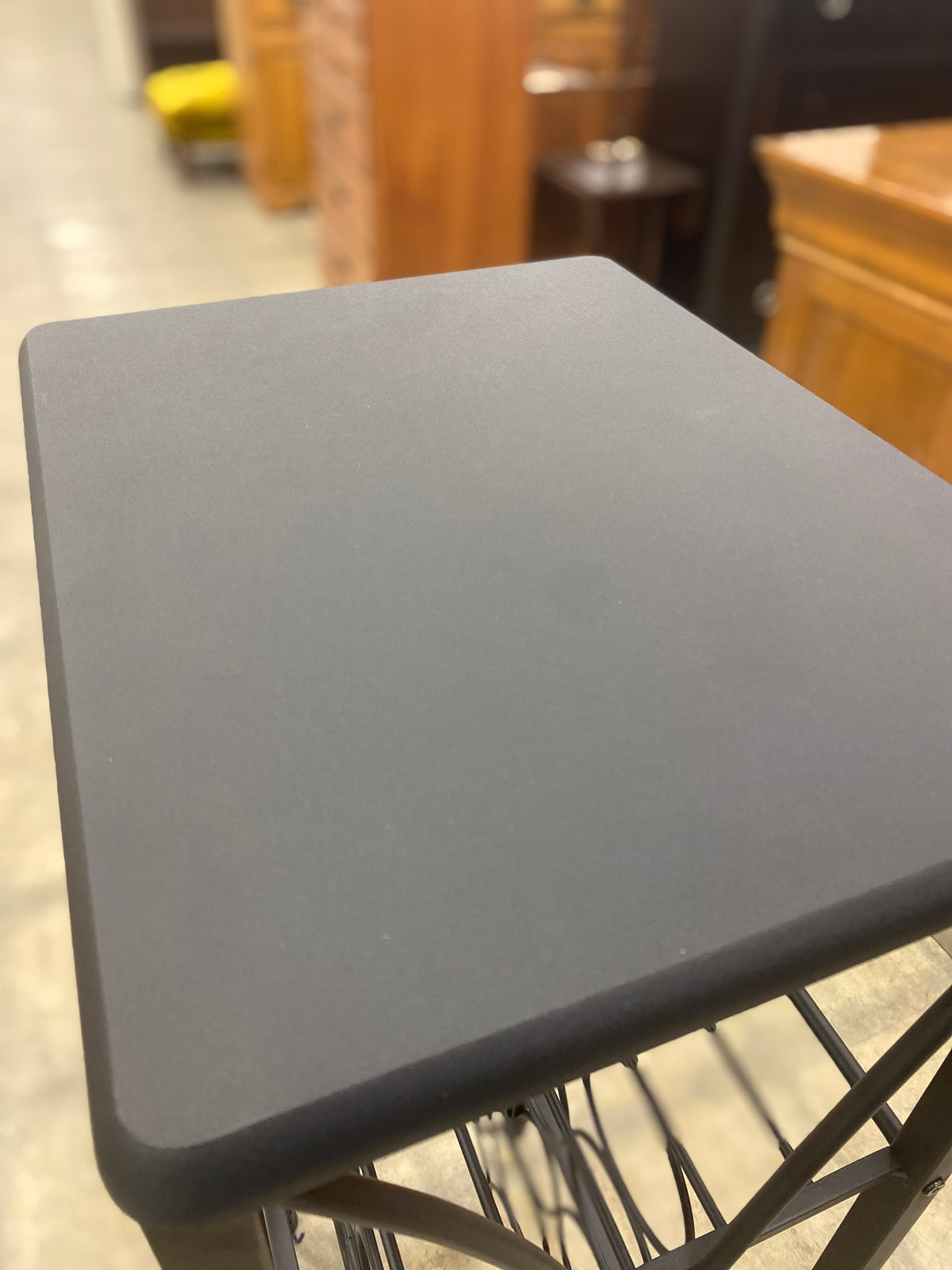 Black Metal Wine Rack