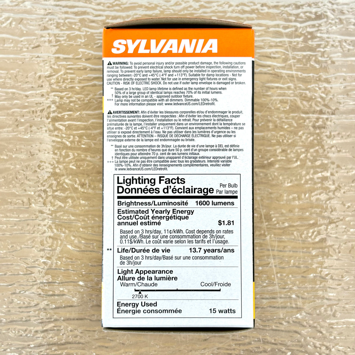 Sylvania LED A21 Soft Glass Bulb, E26 Medium, 15W, 120V, 2700K, 40665-4