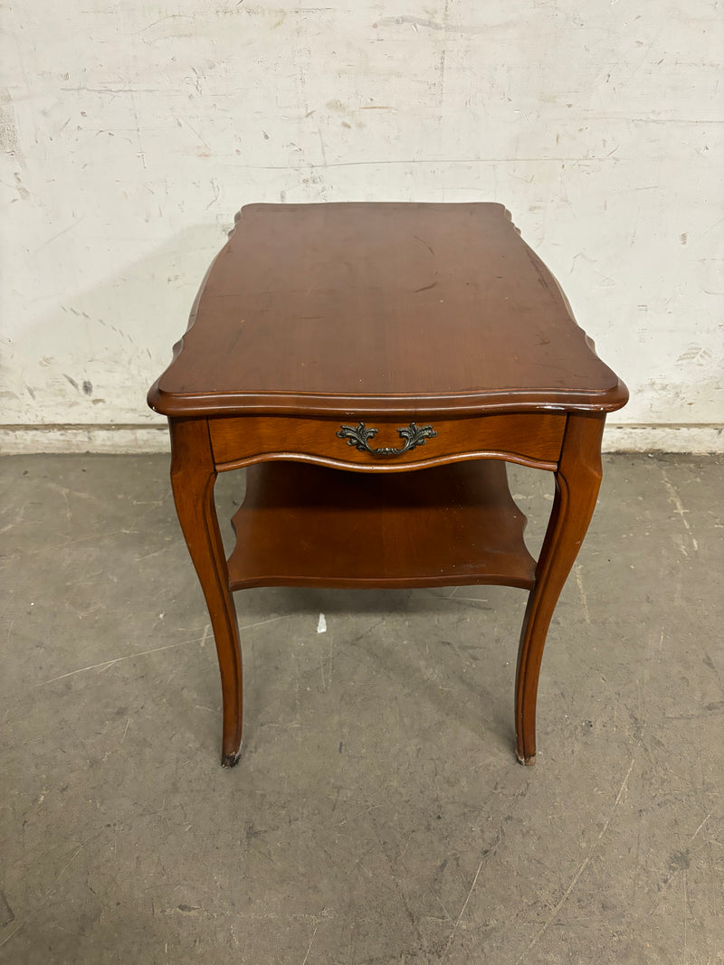 Brown Decorative 1 Drawer Nightstand