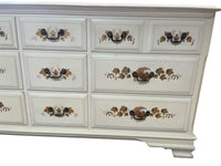 9 Drawer French Provincial Style White Dresser