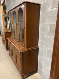 54"W Solid Wood Gibbard Buffet and China Cabinet