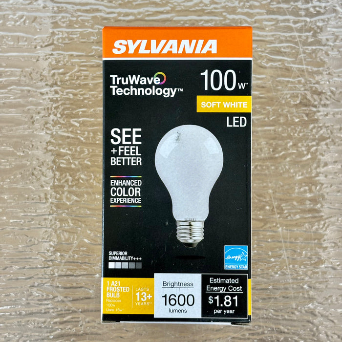 Sylvania LED A21 Soft Glass Bulb, E26 Medium, 15W, 120V, 2700K, 40665-4