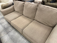 Beige 3-Seater Fabric Sofa