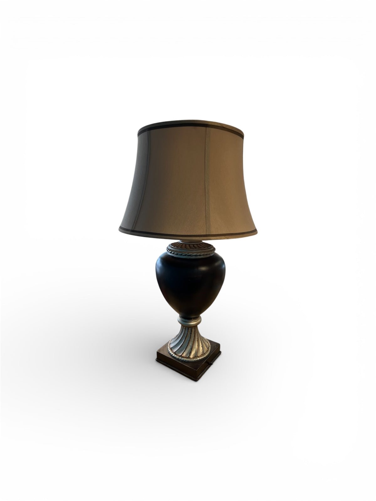 Dual Tone Table Lamp with Tapered Shade