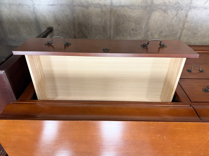 Light Cherry Wood Six-Drawer Dresser