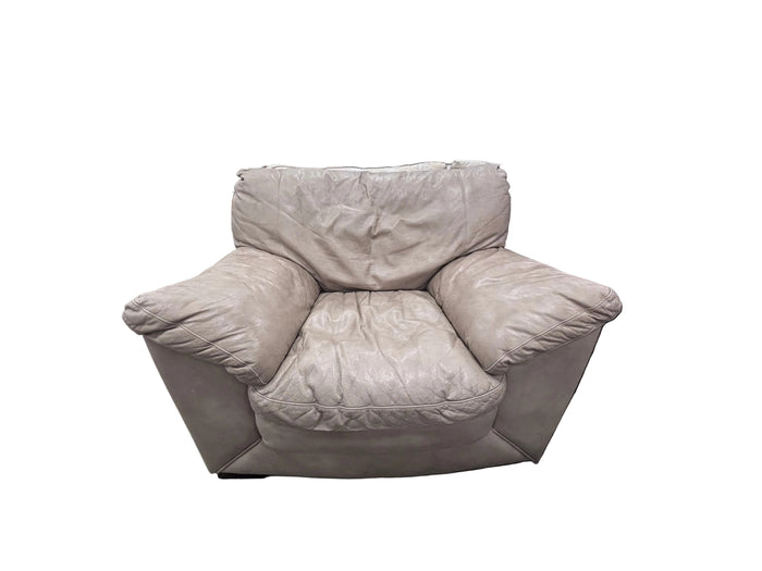 Ultra-Comfort Cream Leather Armchair