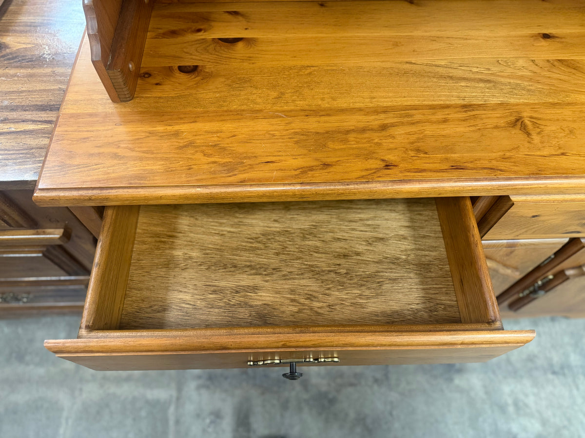 Light Wooden Buffet w/ Hutch