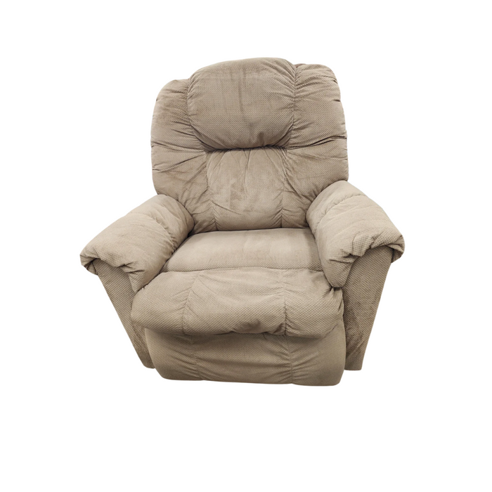 Light Brown Upholstered Power Recliner
