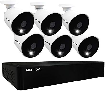 Night Owl CCTV Video Home Security Camera System with 6 Wired 1080p HD Indoor/Outdoor Cameras with Night Vision (Expandable up to a Total of 16 Wired Cameras) and 1TB Hard Drive