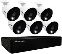 Night Owl CCTV Video Home Security Camera System with 6 Wired 1080p HD Indoor/Outdoor Cameras with Night Vision (Expandable up to a Total of 16 Wired Cameras) and 1TB Hard Drive