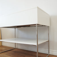 42-inch Metal Frame Bathroom Vanity w/ Porcelain Top