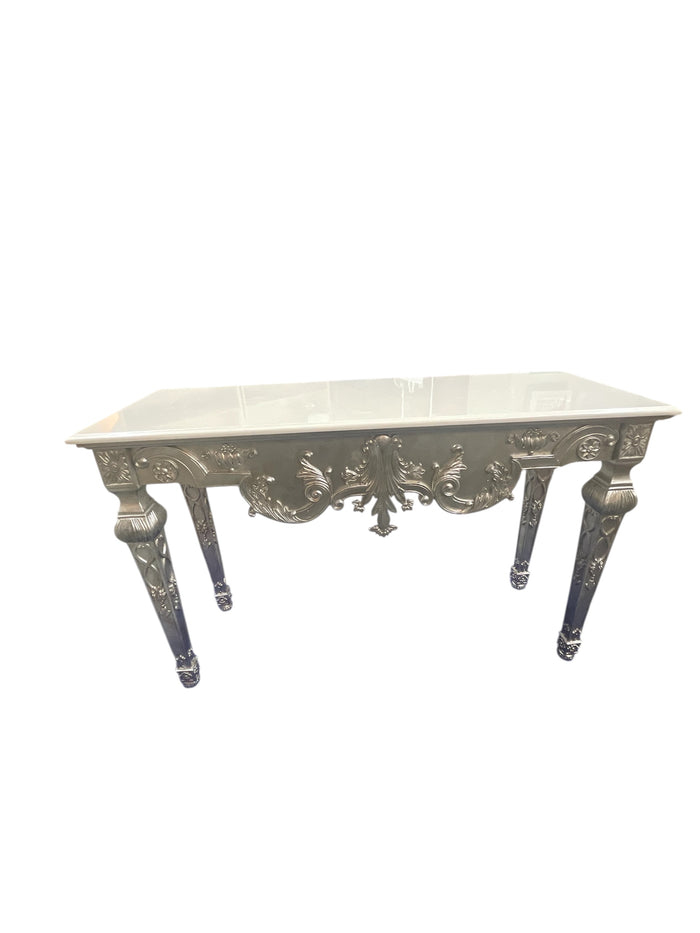 Natural Stonetop Baroque Console Table