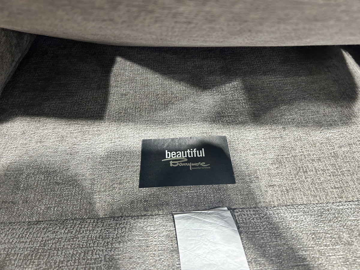 Barrymore Grey Velvet Sofa