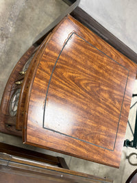 Dark Brown 2-Drawer Nightstand