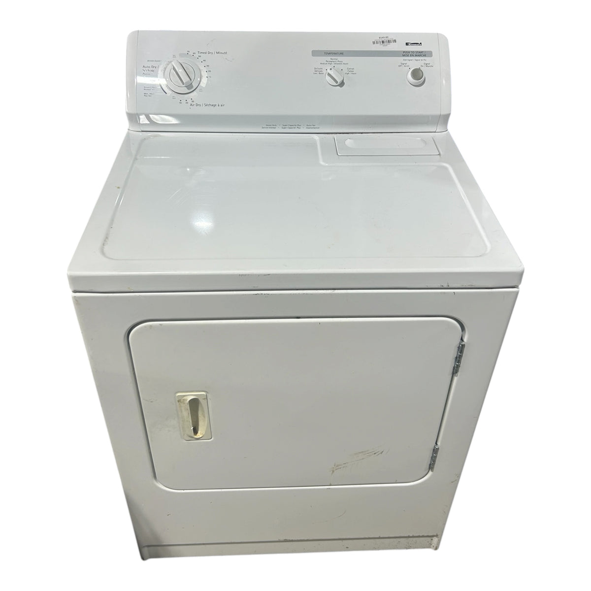 Kenmore Top Load White Dryer