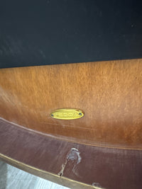 Decca Black Granite-top  Round End Table