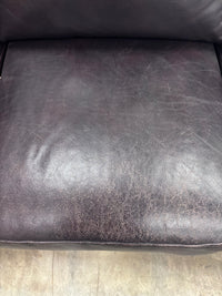 Brown Leather 3-Seater Sofa
