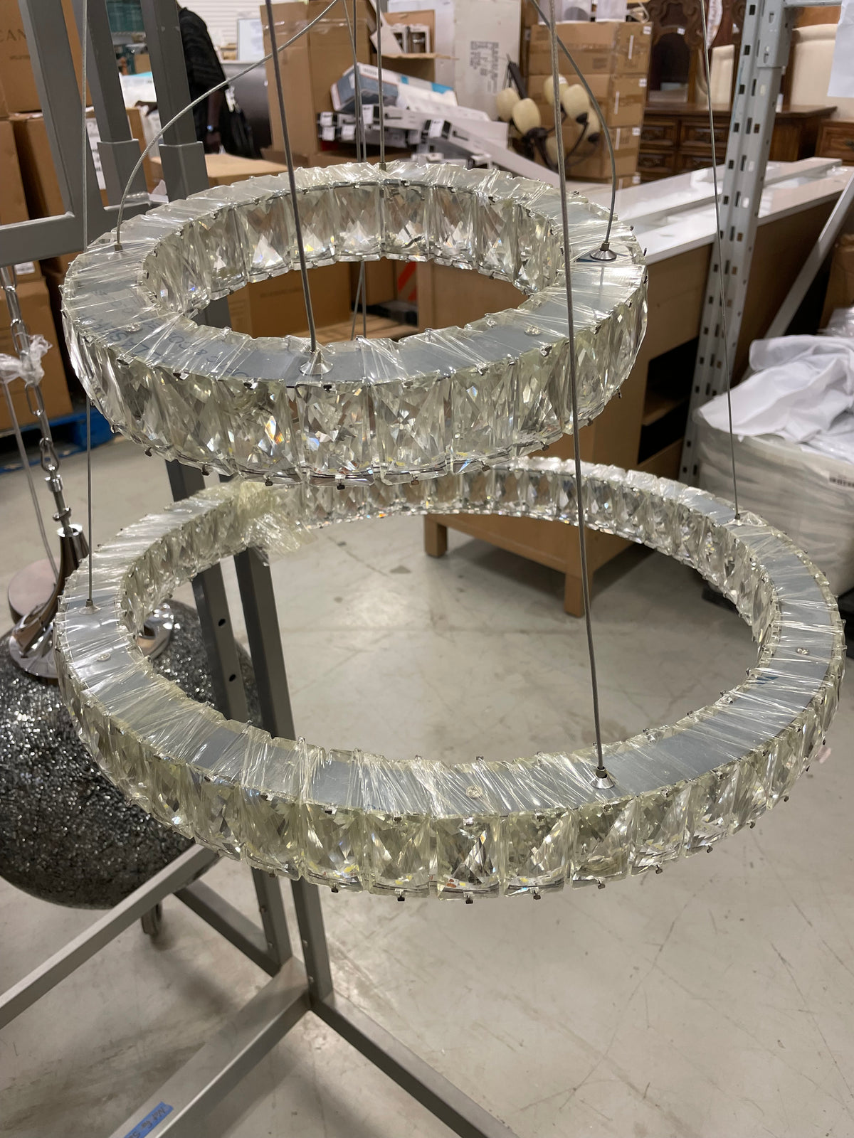 2-layer Floating Crystal LED Chandelier