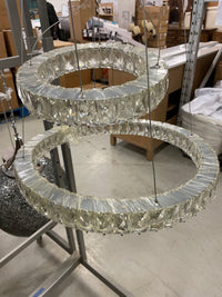 2-layer Floating Crystal LED Chandelier