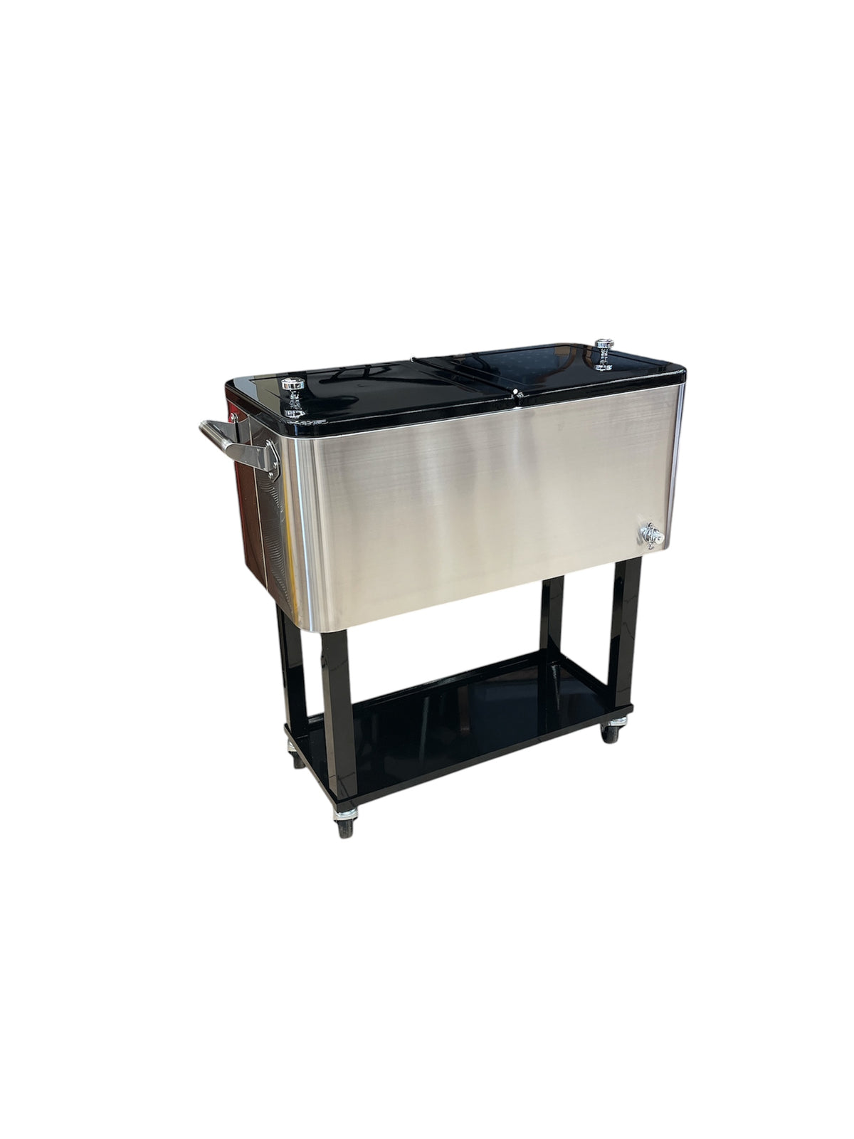 Outsunny Rolling Portable Beverage Cooler Bin