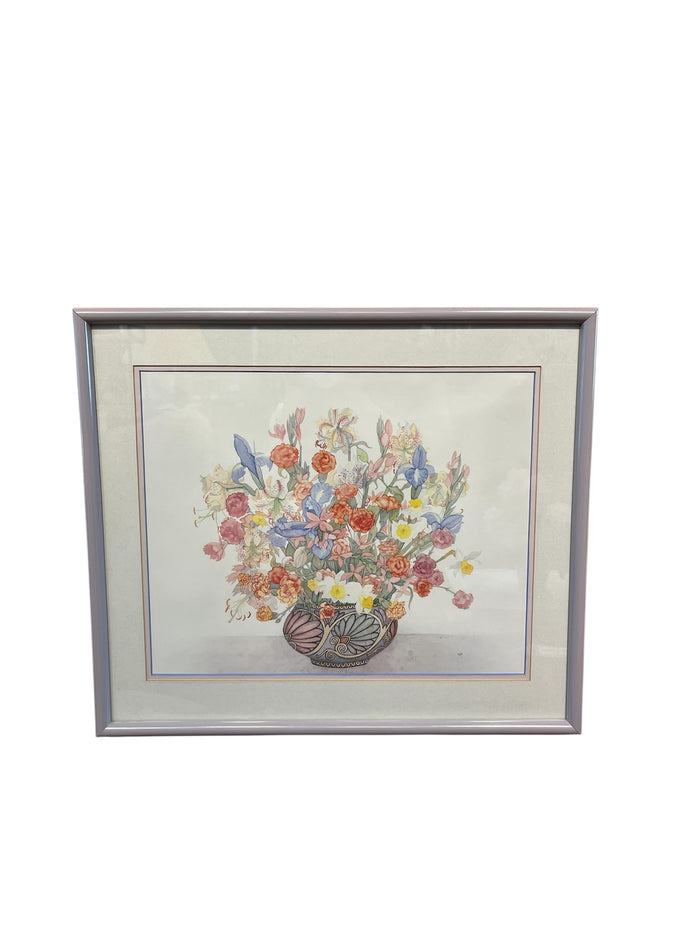 Floral Vase Arrangement Artwork