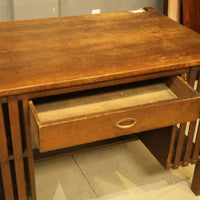 44-inch Vintage Wooden Double Sided Office Desk