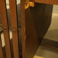 44-inch Vintage Wooden Double Sided Office Desk