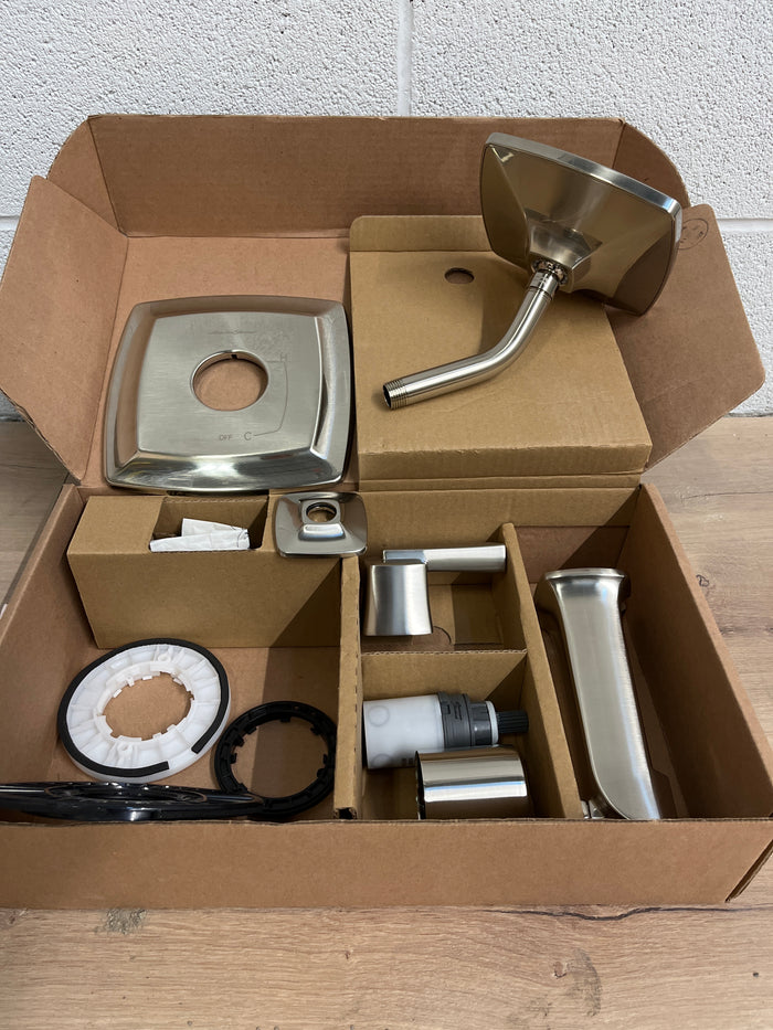 Tub and Shower Faucet Trim Kit Brushed Nickel