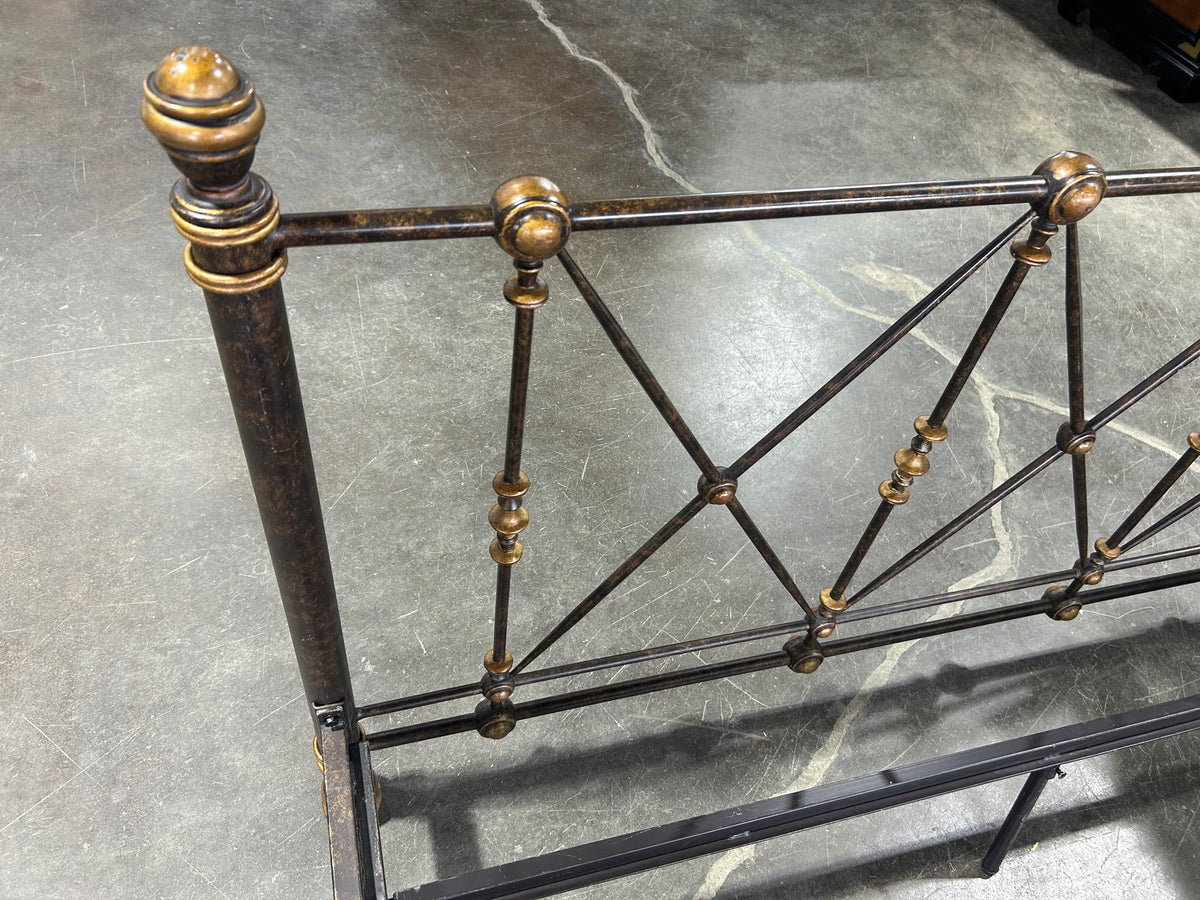 Nefertiti Metal Queen Bed Frame (The Bombay Furniture)