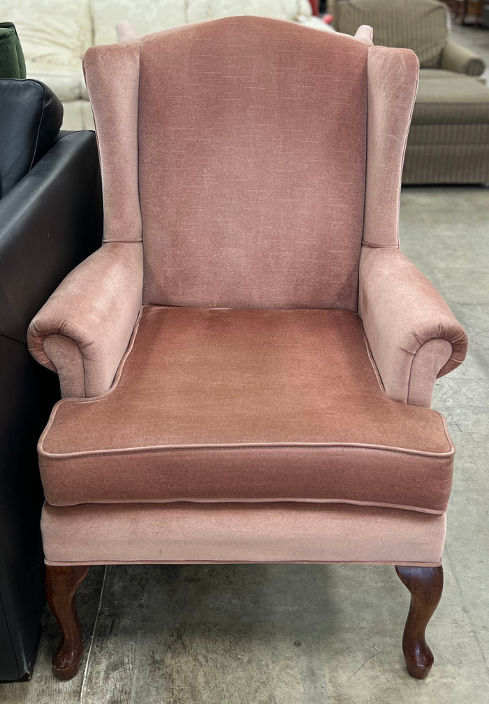 Pink Velvet Armchair