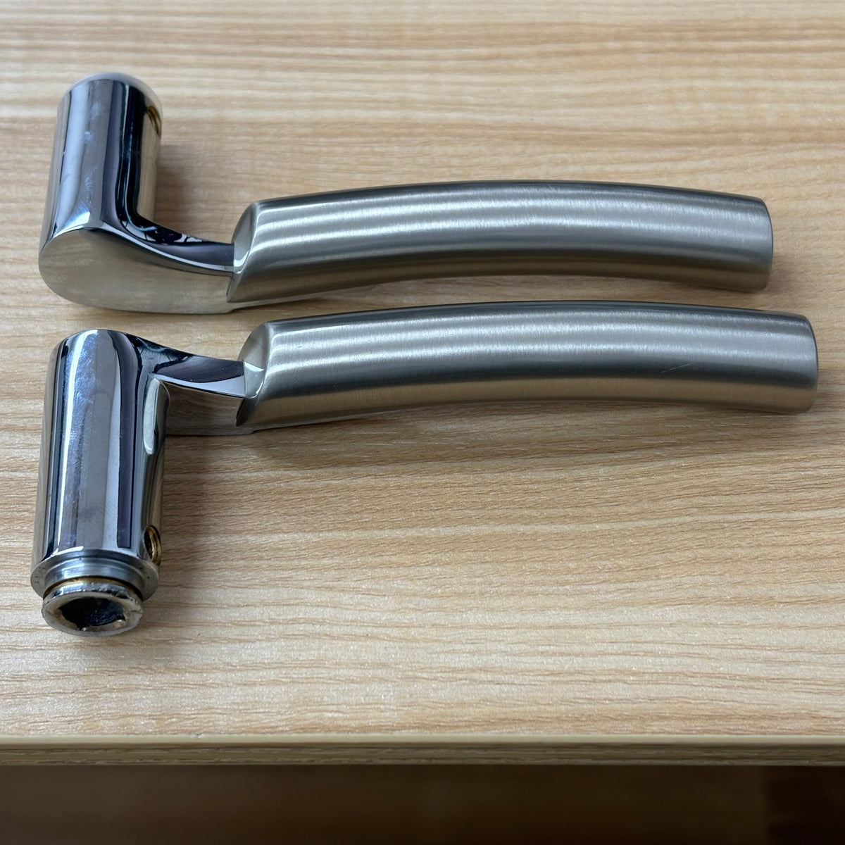 Door Lever Trim Set – Chrome & Satin Nickel, ALM-999