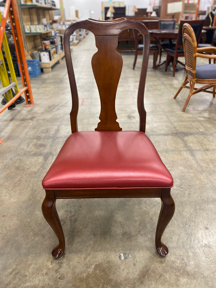 Dark Brown Hardwood Dining Table Set