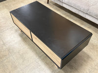 Black and Sandy Brown Modern Coffee Table
